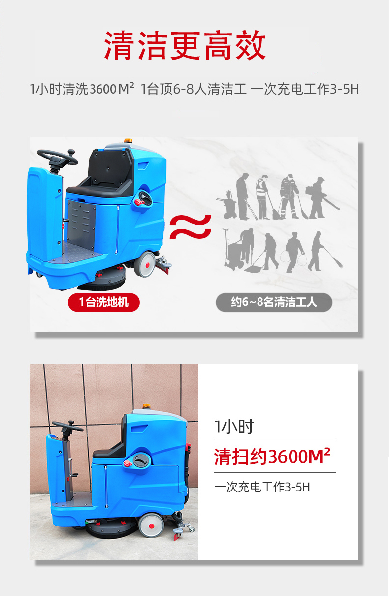 湛江驾驶式洗地机更适合用在高铁站